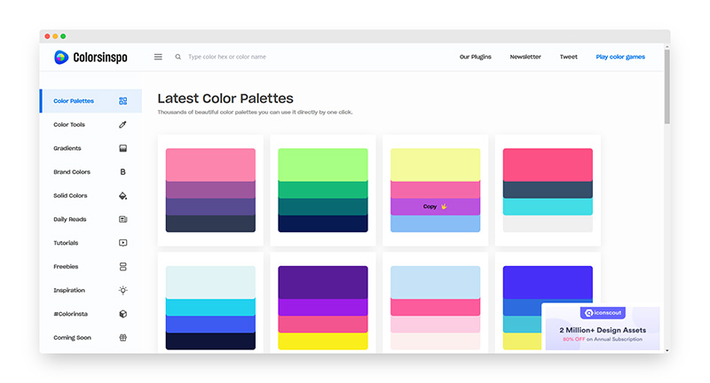 Colorsinspo | 色彩灵感在线调色板-Boss设计