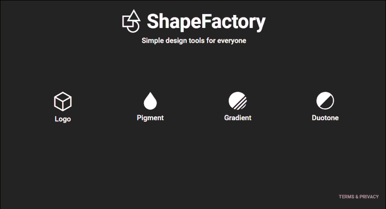 ShapeFactory|在线设计 LOGO 和配色一键生成的设计神器