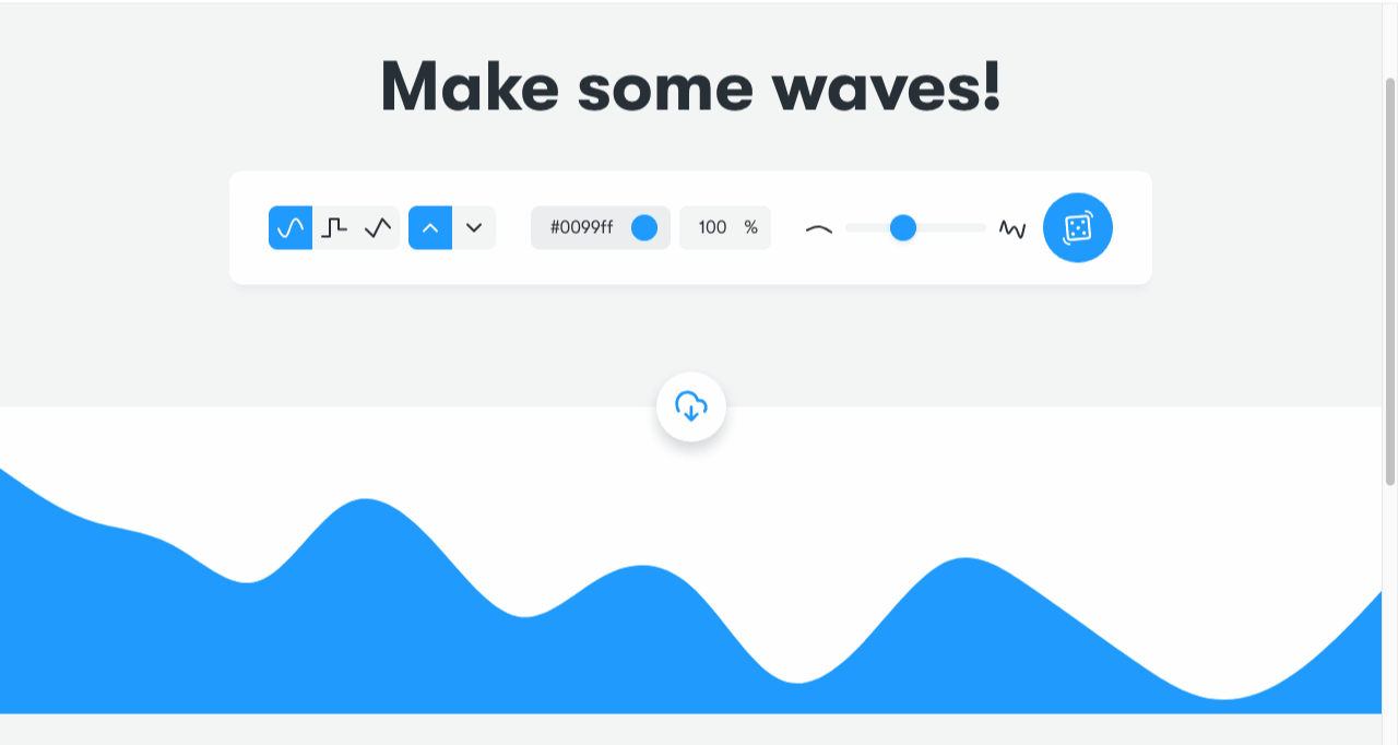 Get Waves|一秒设计出优美波浪背景图的在线工具